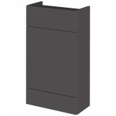 Hudson Reed Fusion Compact WC Unit 500mm Wide - Gloss Grey