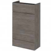 Hudson Reed Fusion Compact WC Unit 500mm Wide - Brown Grey Avola