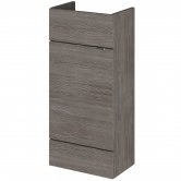 Hudson Reed Fusion Compact Vanity Unit 400mm Wide - Brown Grey Avola