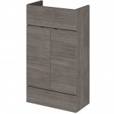 Hudson Reed Fusion Compact Vanity Unit 500mm Wide - Brown Grey Avola