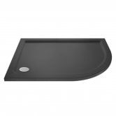 Hudson Reed Offset Quadrant Right Handed Shower Tray 900mm x 760mm - Slate Grey