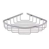 Hudson Reed Deep Corner Shower Basket, Single Tier, Chrome