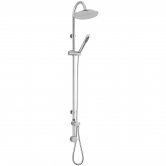 Hudson Reed Destiny Shower Kit with Outlet Elbow and Diverter - Chrome