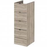 Hudson Reed Fusion Drawer Unit 300mm Wide - Driftwood