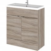 Hudson Reed Fusion Floor Standing Vanity Unit with Basin 800mm Wide - Driftwood