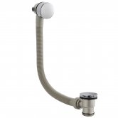 Hudson Reed Freeflow Bath Filler Waste and Overflow Round Chrome