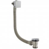 Hudson Reed Freeflow Bath Filler Waste and Overflow Square Chrome