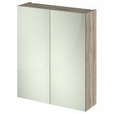 Hudson Reed Fusion Mirror Unit (50/50) 600mm Wide - Driftwood