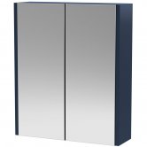 Hudson Reed Juno Mirror Unit (50/50) 600mm Wide - Electric Blue