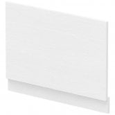 Hudson Reed MFC Straight Bath End Panel and Plinth 560mm H x 800mm W - White Ash