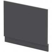 Hudson Reed MFC Straight Bath End Panel and Plinth 560mm H x 750mm W - Graphite Grey