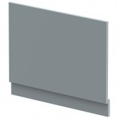 Hudson Reed MFC Straight Bath End Panel and Plinth 560mm H x 750mm W - Coastal Grey