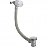 Hudson Reed Minimalist Freeflow Bath Filler and Waste with Single Lever - Chrome