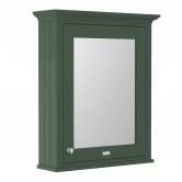 Hudson Reed Old London Mirrored Bathroom Cabinet 650mm Wide - Hunter Green