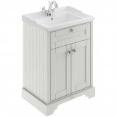 Hudson Reed Old London Floor Standing Vanity Unit with 1TH Basin 600mm Wide - Timeless Sand