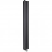 Hudson Reed Revive Double Designer Vertical Radiator 1800mm H x 237mm W - Anthracite