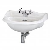 Hudson Reed Ryther Wall Hung Cloakroom Basin 500mm Wide 1 Tap Hole