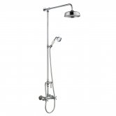 Hudson Reed Thermostatic Bar Mixer Shower Kit with Handset and Fixed Head