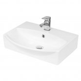 Hudson Reed Vessel Sit-On Countertop Basin 500mm Wide - 1 Tap Hole