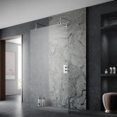 Hudson Reed Wetroom Screen 900mm Wide with Arms and Feet - 8mm Glass