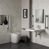 Ideal Standard Concept Doc M Pack with BTW Disabled Toilet and 600mm Basin - White