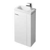 Ideal Standard Concept Space Floor Standing Vanity Unit with RH Basin 450mm Wide - Gloss White