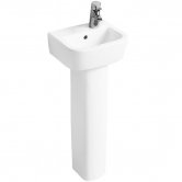 Ideal Standard Tempo Handrinse Basin and Pedestal 350mm Wide Right Hand 1 Tap Hole