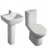 Ideal Standard Tempo Value Suite Close Coupled Toilet 1 Tap Hole Basin White