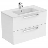 Ideal Standard Tempo 2-Drawer Vanity Unit 800mm Wide Gloss White