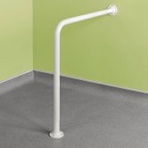Impey Floor to Wall Hand Rail, White