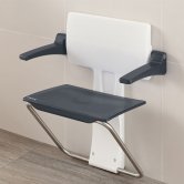 Impey Slimfold Assisted Living Shower Seat - Grey