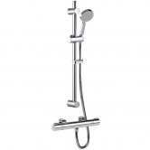 Inta Puro Thermostatic Bar Shower with Slide Rail Kit and Eco Air Handset Chrome