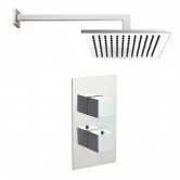 JTP Athena Square Dual Concealed Mixer Shower with Fixed Head