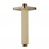 JTP HIX Ceiling Mounted Shower Arm 150mm Length - Brushed Brass