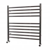 MaxHeat Falmouth Straight Towel Rail 600mm High x 600mm Wide Polished Stainless Steel