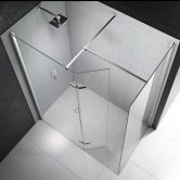 Merlyn 8 Series Hinged Walk-In Shower Enclosure, 1400mm x 900mm, 8mm Glass