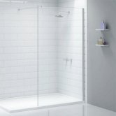 Merlyn Ionic Wet Room Glass Shower Panel 1400mm Wide 8mm Glass