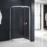 Merlyn Mbox Single Quadrant Shower Enclosure 800mm x 800mm - 6mm Glass