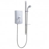 Mira Advance Flex Low Pressure Thermostatic Electric Shower - 9.0kW - White/Chrome