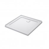 Mira Flight Low Square Shower Tray with Waste 800mm X 800mm 2 Upstands