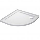 Mira Flight Low Quadrant Shower Tray with Waste 800mm x 800mm White - 2 Upstand
