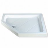 MX Classic Neo Offset Pentagonal Shower Tray with Waste 1200mm x 900mm Left Handed