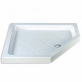 MX Classic Neo Offset Pentagonal Shower Tray with Waste 1200mm x 900mm Right Handed