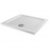 MX Elements Square Anti-Slip Shower Tray with Waste 760mm x 760mm Flat Top