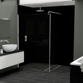 Nuance Feature Wall Panel 2420mm H X 580mm W Marble Noir - Gloss