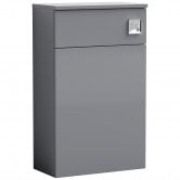 Nuie Arno Back to Wall WC Unit 500mm Wide - Gloss Mid Grey