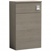 Nuie Arno Back to Wall WC Unit 500mm Wide - Grey Vicenza Oak