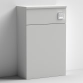 Nuie Arno Compact Back to Wall WC Unit 500mm W x 260mm D - Gloss Grey Mist