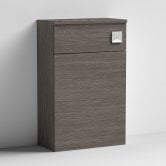 Nuie Arno Compact Back to Wall WC Unit 500mm W x 260mm D - Brown Grey Avola
