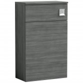 Nuie Arno Back to Wall WC Unit 500mm Wide - Anthracite Woodgrain